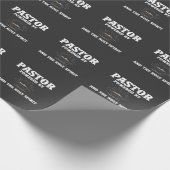 Papier Cadeau Pasteur propulsé par le café et le Saint-Esprit (Coin)