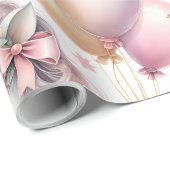 Papier Cadeau Pastrl Unicorne (Coin rond)