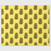 Papier Cadeau Patate Douce Heureuse (Plat)