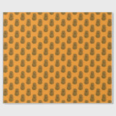 Papier Cadeau Patate douce orange heureuse (Plat)
