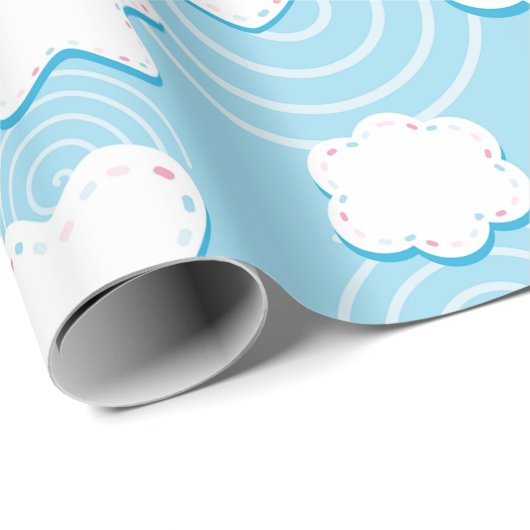 Papier Cadeau Patch 3D Coeurs Et Étoiles (Coin rond)