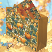 Papier Cadeau Patch Citrouille d'automne William Morris