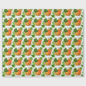 Papier Cadeau Patch de citrouilles d'automne (Plat)