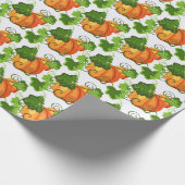 Papier Cadeau Patch de citrouilles d'automne (Coin)