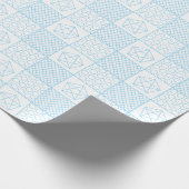 Papier Cadeau Patchwork bleu (Coin)