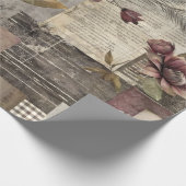 Papier Cadeau Patchwork Botanique Vintage Rustique (1) (Coin)