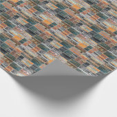 Papier Cadeau Patchwork collage mixage, surface composée motif i (Coin)