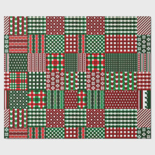 Papier Cadeau patchwork coloré