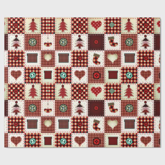 Papier Cadeau patchwork coloré (Plat)