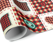 Papier Cadeau patchwork coloré (Coin rond)