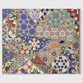 Papier Cadeau patchwork de carreaux d'origine espagnole Abstrait (Plat)
