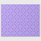 Papier Cadeau Patchwork de contrôle de diamant - Lilac Blue 1 (Plat)