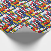 Papier Cadeau Patchwork de drapeaux européens (Coin)