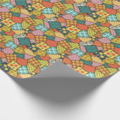 Papier Cadeau Patchwork Eclectique : Mélange Motif Diverse (Coin)