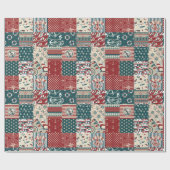 Papier Cadeau Patchwork nautique (Plat)
