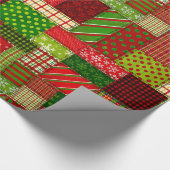 Papier Cadeau Patchwork Noël Cosy (Coin)