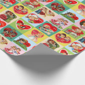 Papier Cadeau Patchwork Saint-Valentin Vintage (Coin)