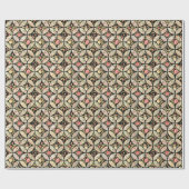 Papier Cadeau Patchwork Vintage Motif sans couture (Plat)