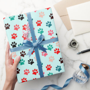 Papier Cadeau Pâtes colorées Amoureux des chiens Amoureux des ch