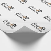 Papier Cadeau Pâtes de chien mignonnes rester Secourt provocatri (Coin)