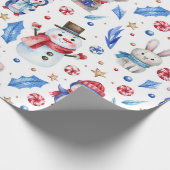 Papier Cadeau Pâtes d'hiver (Coin)