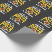 Papier Cadeau Pâtes italiennes Spaghetti Noodles gourmands (Coin)