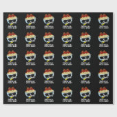 Papier Cadeau Pâtes-la-vista Bébé Drôle Nourriture Pâte Pun Dark (Plat)