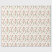 Papier Cadeau Pâtes Tomate Basilic Vert Rouge (Plat)