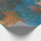 Papier Cadeau Patina Copper Distressed Turquoise (Coin)