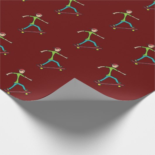 Papier Cadeau Patinage (Coin)