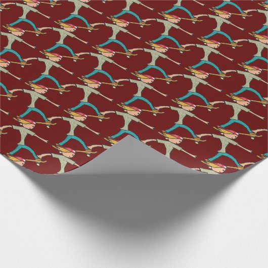 Papier Cadeau Patinage (Coin)