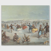 Papier Cadeau Patinage à Central Park, New York (Plat)