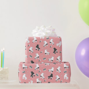 Papier Cadeau Patinage à rouleaux Motif rétro