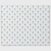 Papier Cadeau Patinage blanc Patins à glace Bleu Flammes de neig (Plat)