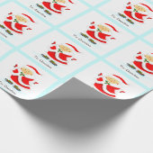 Papier Cadeau Patinage de Noël (Coin)