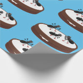 Papier Cadeau Patinage sur glace de fourmis joyeuses sur dessin  (Coin)