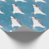 Papier Cadeau Patinage sur glace Papier à enveloppement d'ours p (Coin)