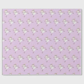 Papier Cadeau Patinage sur glace Snowmen violet (Plat)