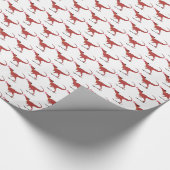 Papier Cadeau Patineur T-rex (Coin)