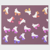 Papier Cadeau Patins à rouleaux ModèlePapier à envelopper (Plat)