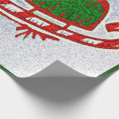 Papier Cadeau Patins de Noël - (Coin)