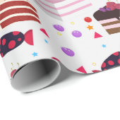 Papier Cadeau Pâtisseries (Coin rond)