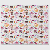 Papier Cadeau Pâtisseries (Plat)