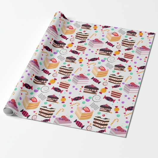 Papier Cadeau Pâtisseries (Déroulé)