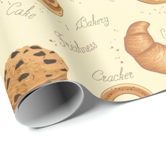 Papier Cadeau Pâtisseries (Coin rond)