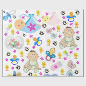 Papier Cadeau Pâtissières en papier brillant (Plat)