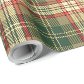 Papier Cadeau Patrimoine Tartan (Coin rond)