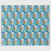 Papier Cadeau Patriotic Rubber Duck In Pool (Plat)
