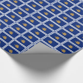 Papier Cadeau Patriotic wrapping paper with Flag of Quebec City (Coin)