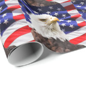 Papier Cadeau Patriotique (Coin rond)
